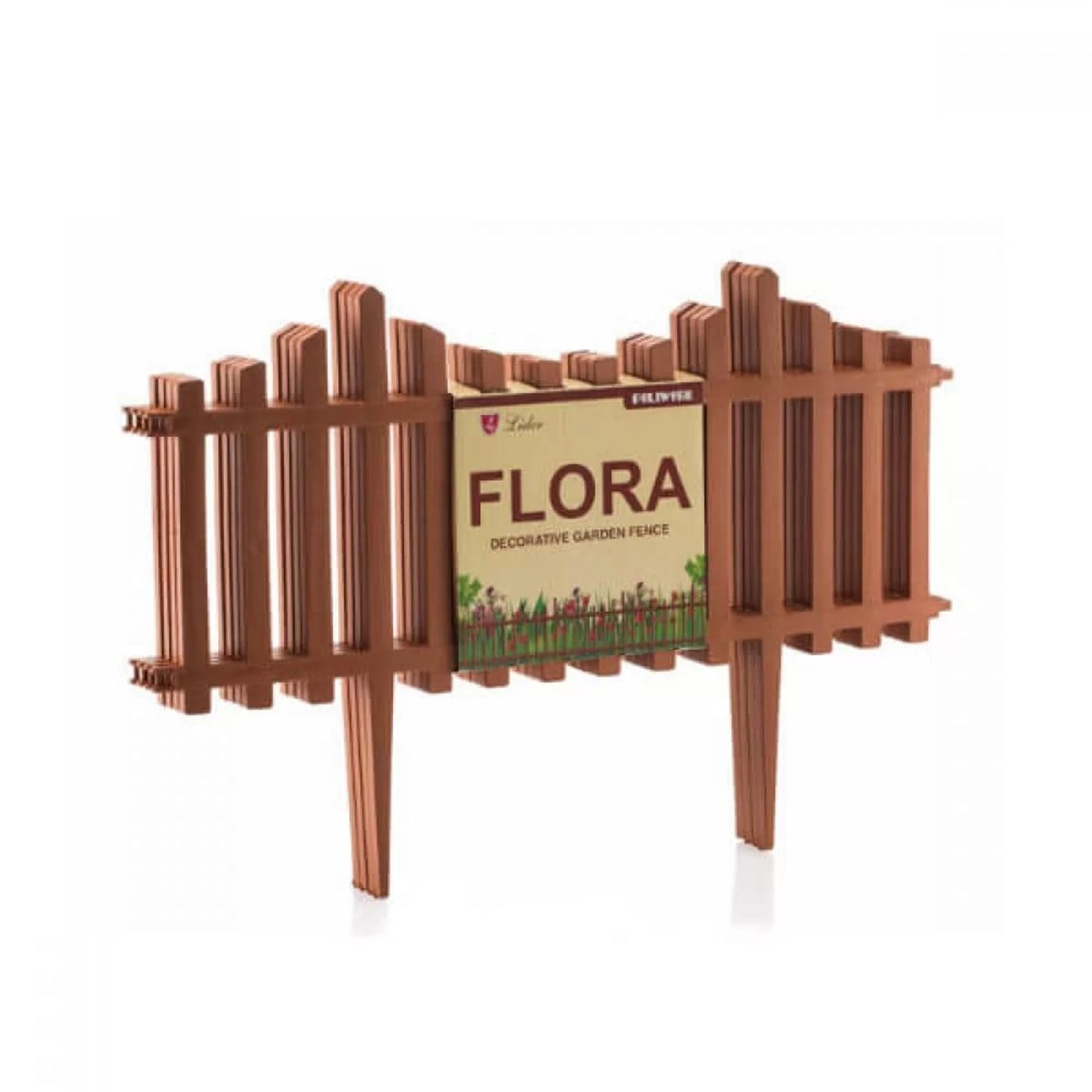 POLİWORK FLORA BAHÇE ÇİTİ 4'LÜ KAHVE
