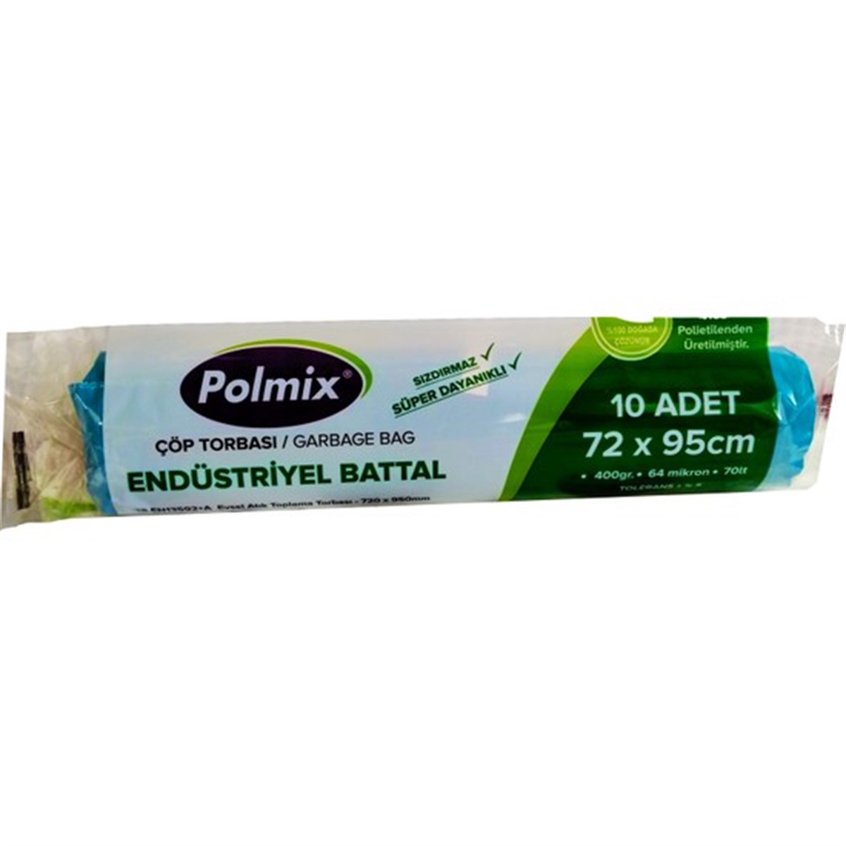 POLMİX ÇÖP TORBASI ENDÜSTRİYEL BATTAL 72X95 CM