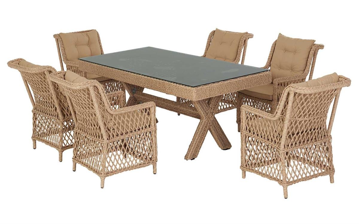 Rattan Roza Rio 100X200 Masalı Takım