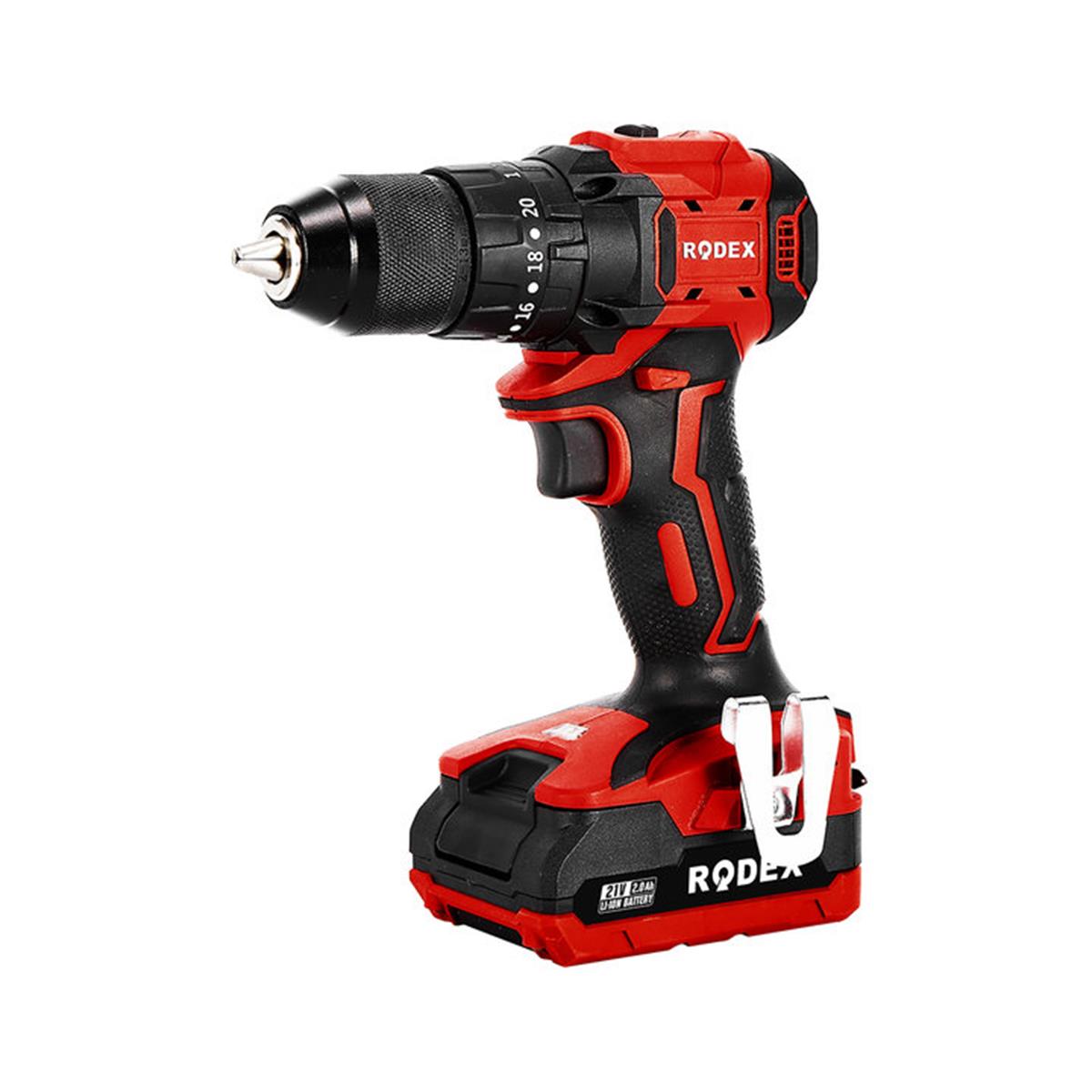 Rodex Rdx3404 Akülü Matkap 18V 2.0Ah 13Mm Aksesuarlı