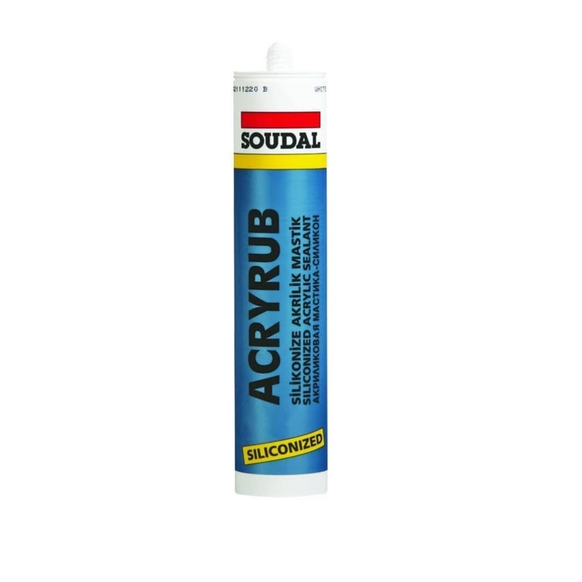 SOUDAL ACRYRUB SİLİKONİZE MASTİK KAHVE 500 GR