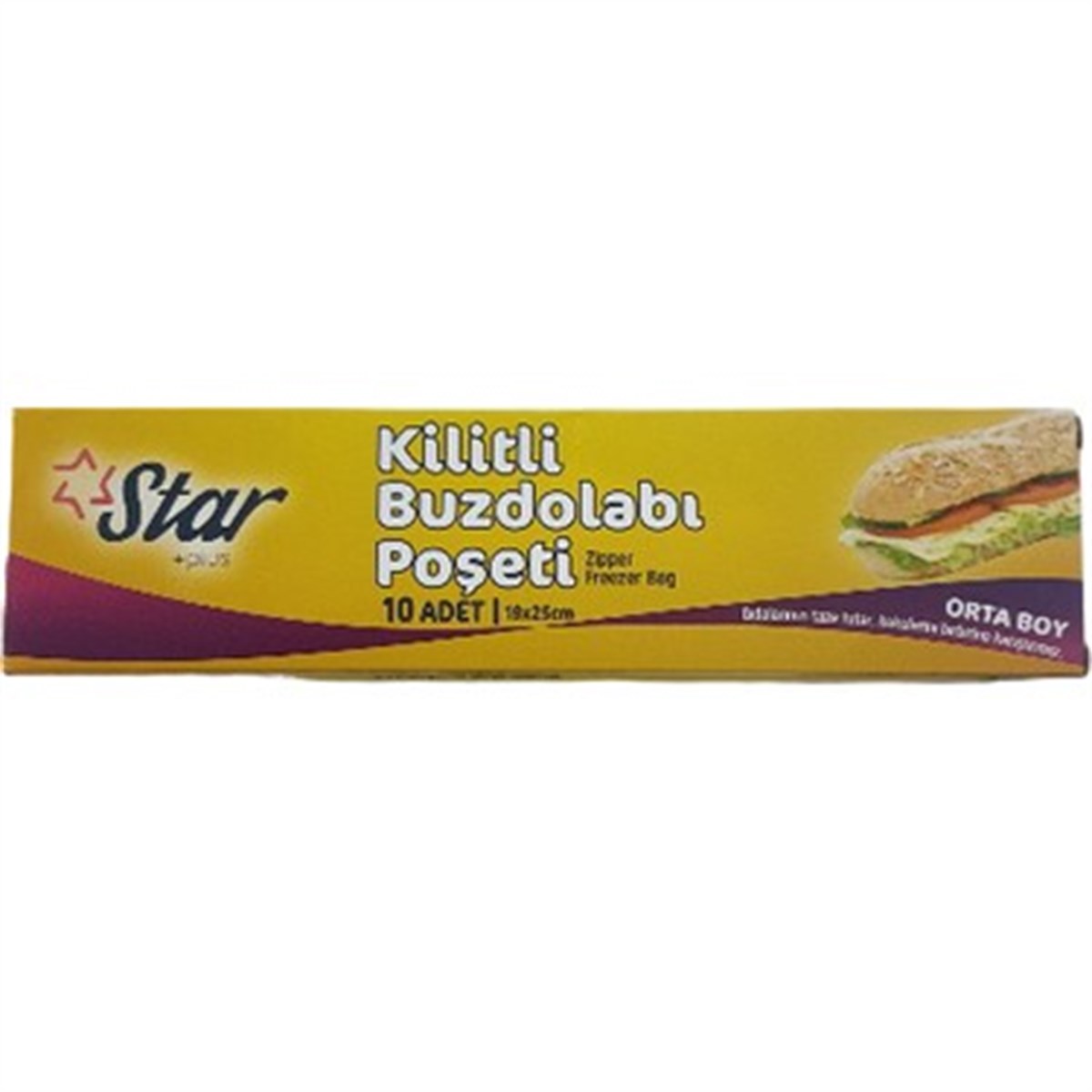 STARPLUS BUZDOLABI POŞETİ KİLİTLİ 19x25 CM