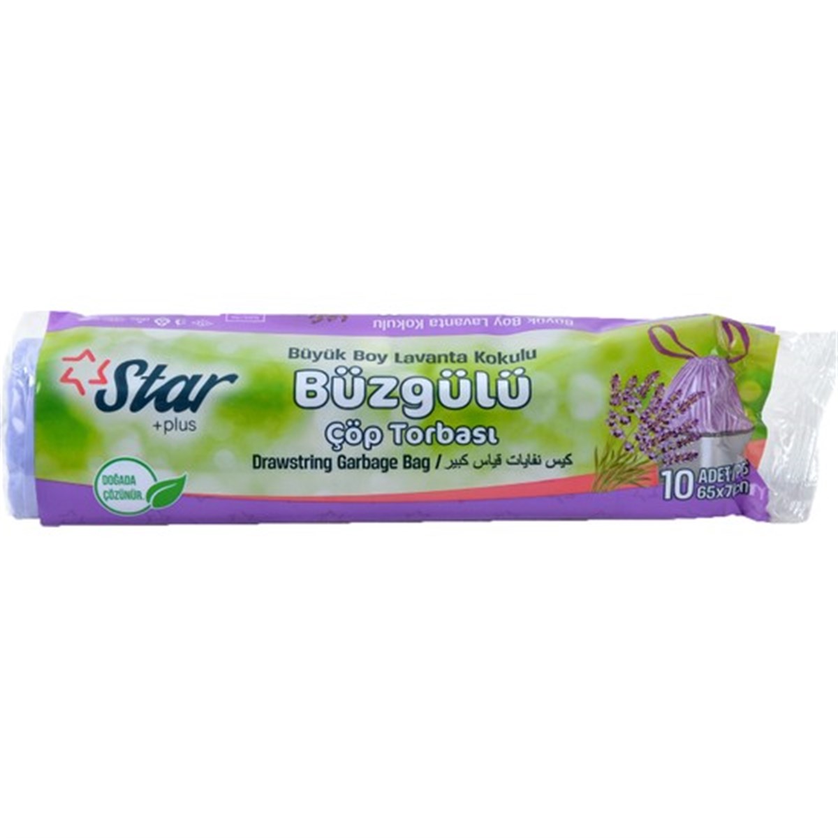 STARPLUS ÇÖP TORBASI BÜZGÜLÜ BÜYÜK LAVANTA 120GR 65X70C