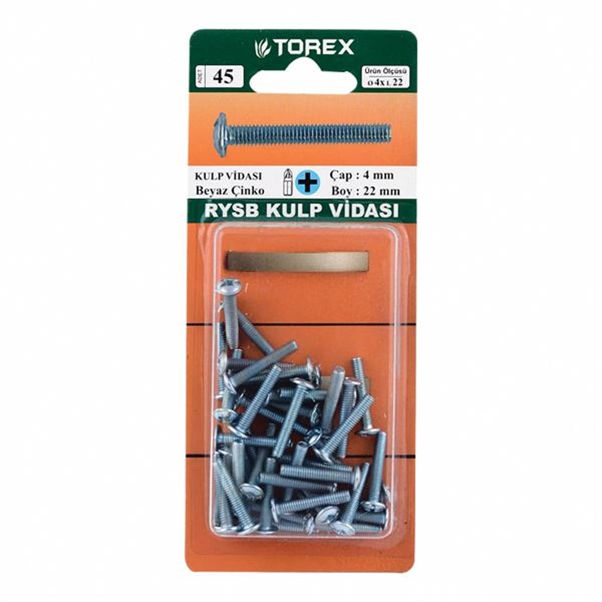 TOREX 4X22 RYSB KULP VİDASI