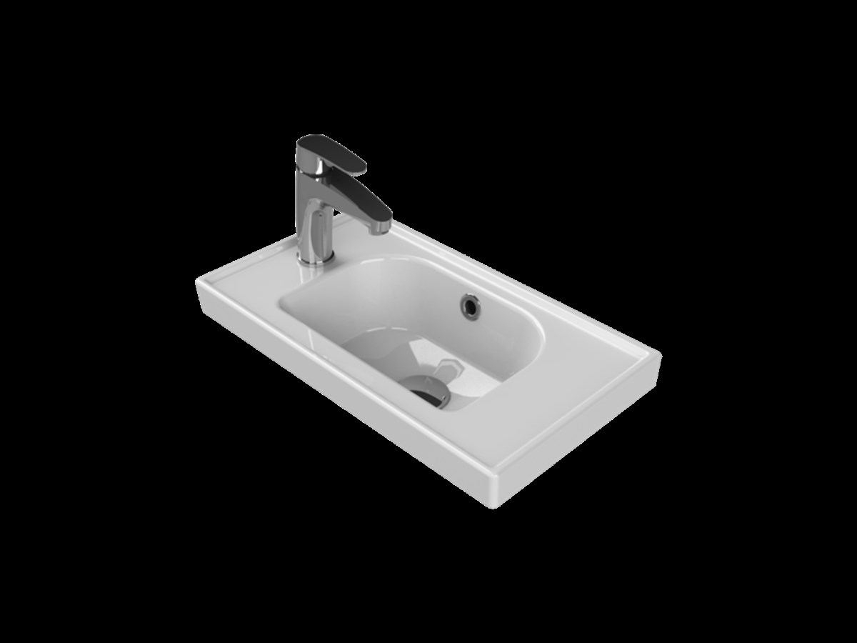 Turkuaz Frame Etejerli Lavbo 50X28 Cm