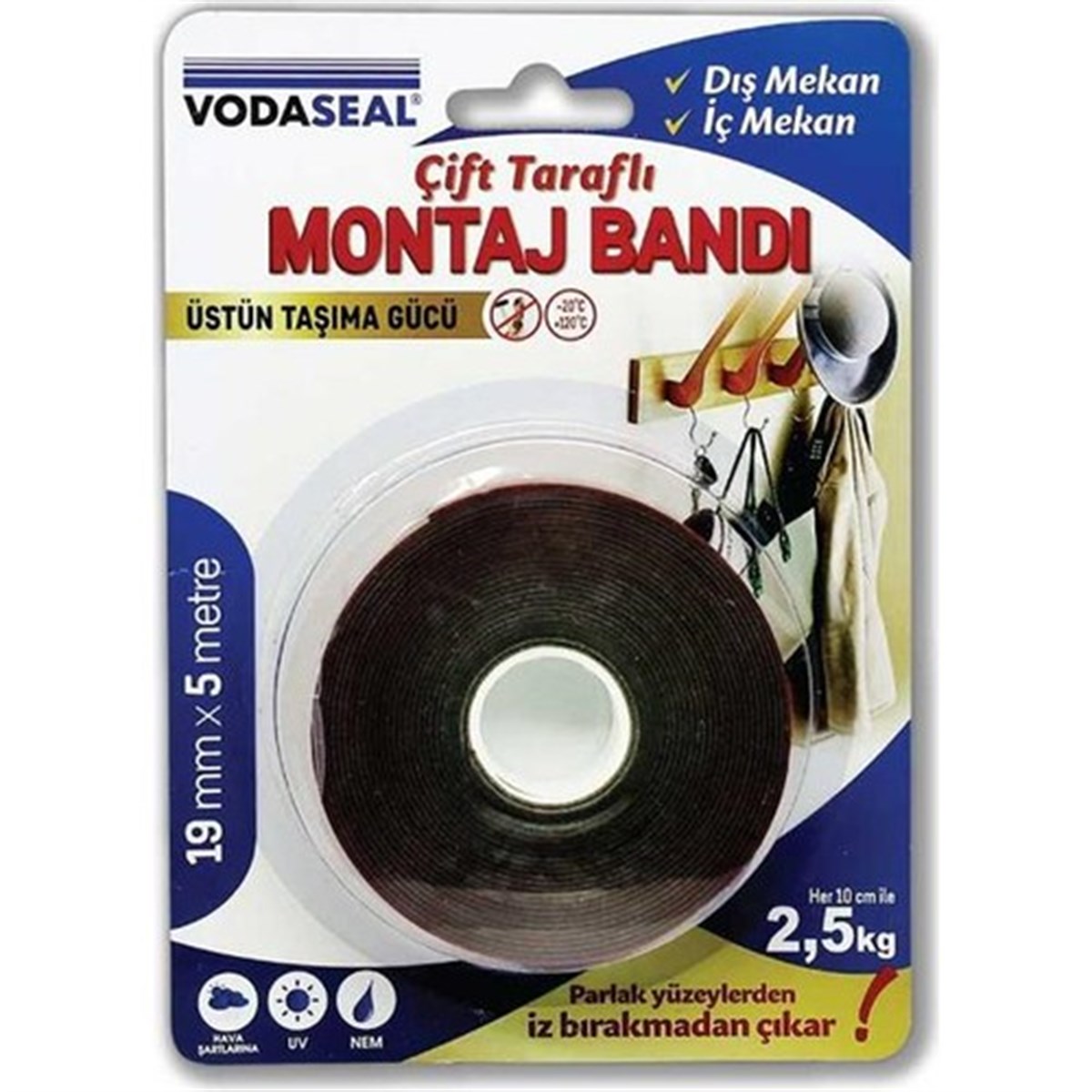 VODASEAL VHB MONTAJ BANDI 19 MMX5 MT GRİ