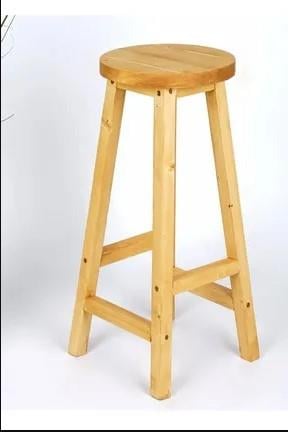 Weblonya Ahşap Bar Taburesi