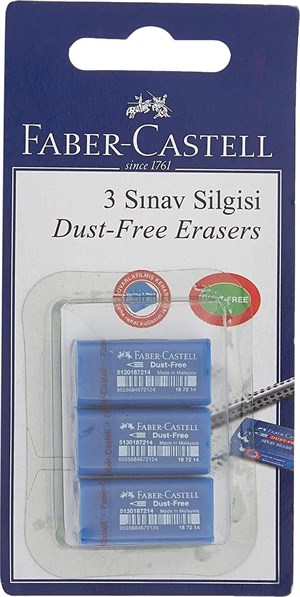 KırtasiyeFABER CASTELLFABER CASTELL Mavi Sınav Silgisi 3 ADET