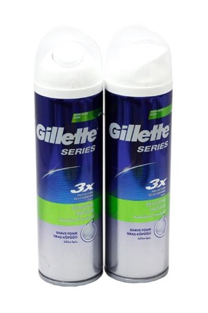 Tıraş ÜrünleriGilletteGillette Tıraş Köpüğü Sensitive 250ml+250ml