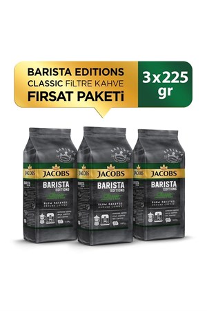 KahveJacobsJacobs Barista Editions Classic Filtre Kahve Fırsat Paketi 225 Gr X 3 Adet