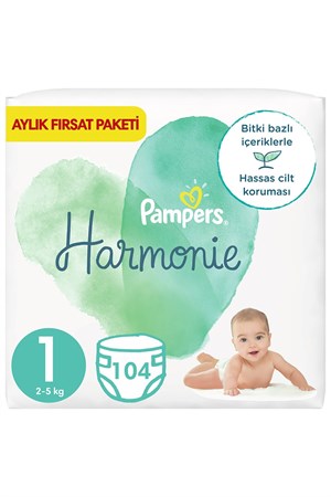 Bebek BeziPrimaPampers Prima Harmonie Bez 1 Beden 104'lı ( 26x4 ) Aylık Fırsat Paketi