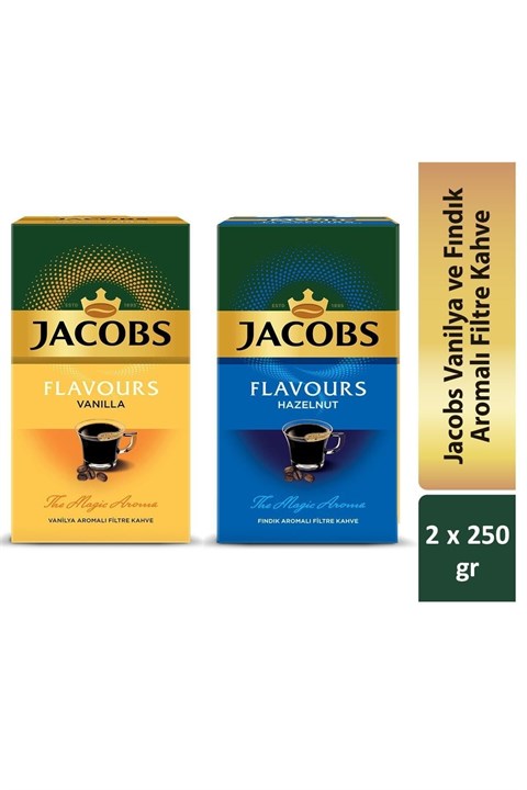 KahveJacobsJacobs Vanilya Ve Fındık Aromalı Filtre Kahve Tanışma Paketi