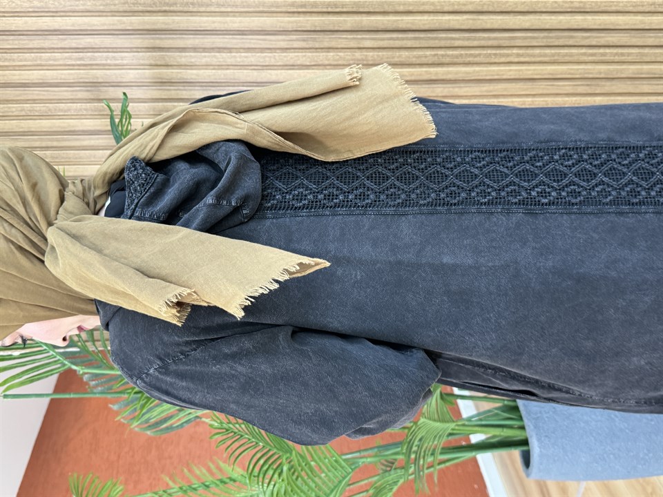 Berna Tencel Pamuk Takım-Siyah