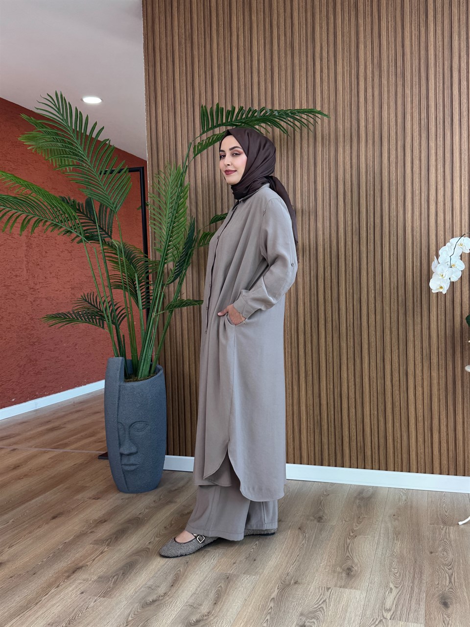 Deniz Lyocell Kumaş Takım-Vizon