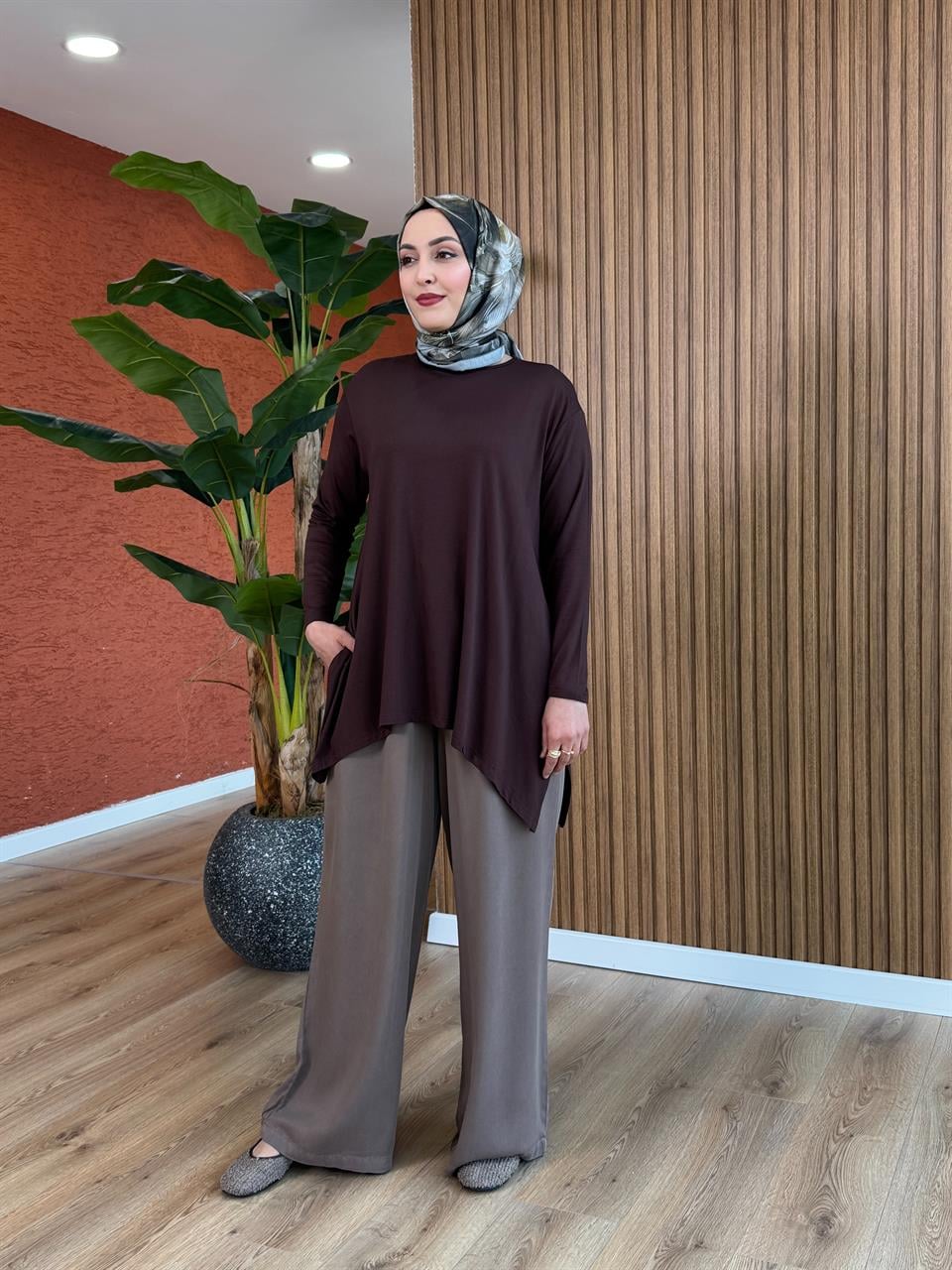Duru Tunik - Kahverengi