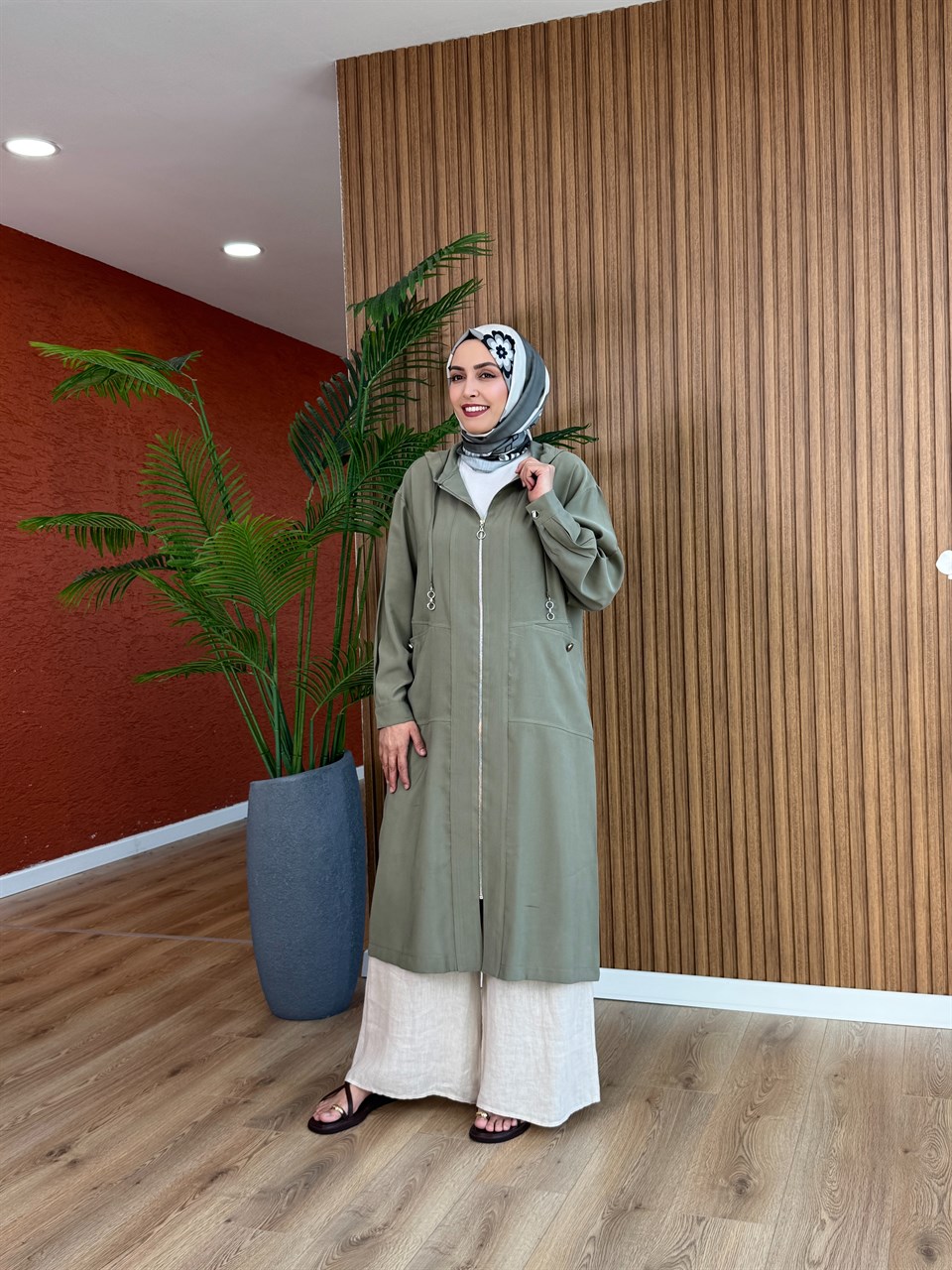 Gamze Tencel Kap -Haki