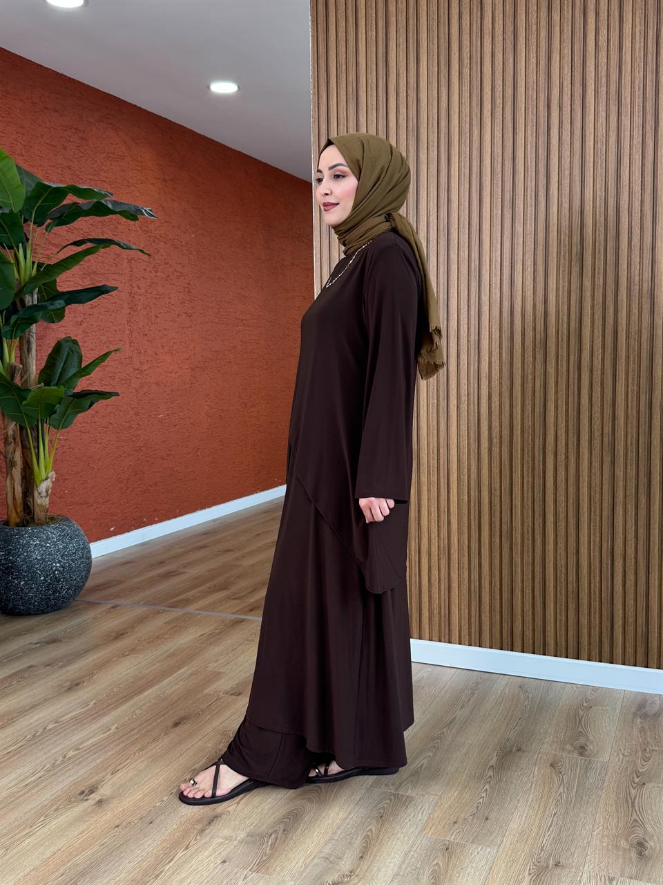 Melisa Tasarım Takım - Kahverengi