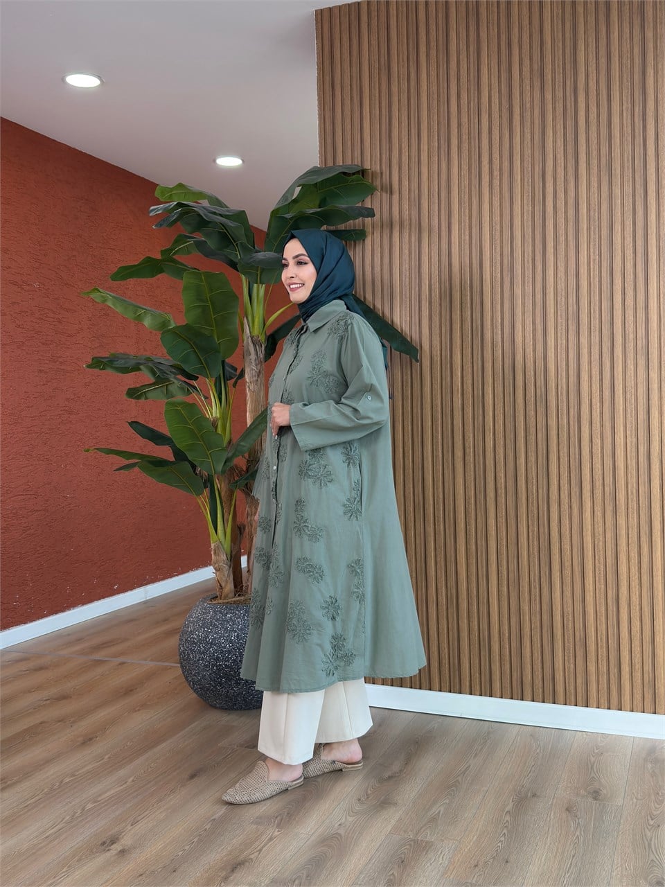 Merve Pamuk Tunik-Haki