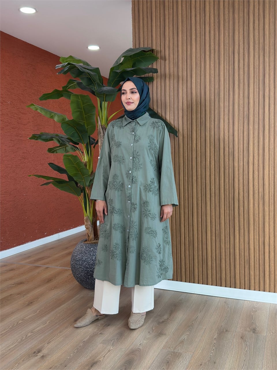 Merve Pamuk Tunik-Haki