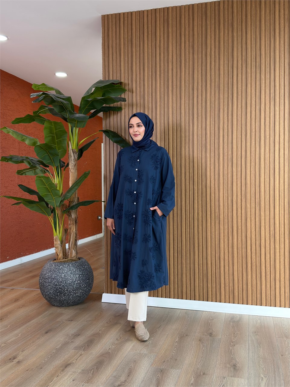 Merve Pamuk Tunik-Lacivert
