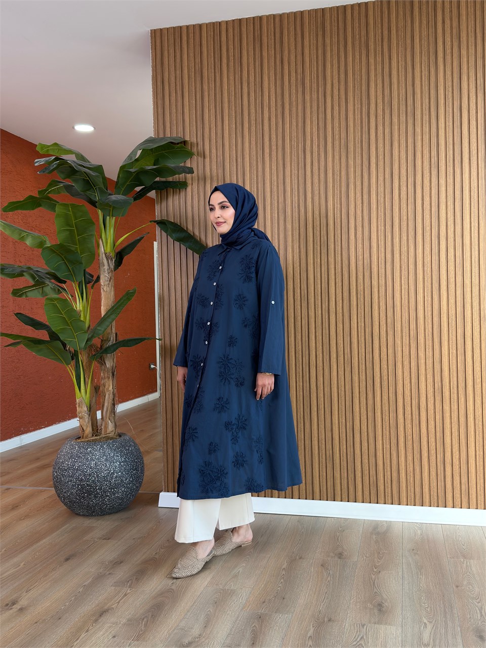 Merve Pamuk Tunik-Lacivert