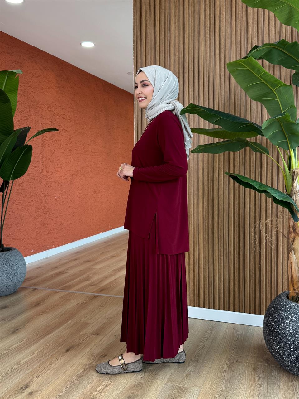 Mira Sendy Takım -  Bordo