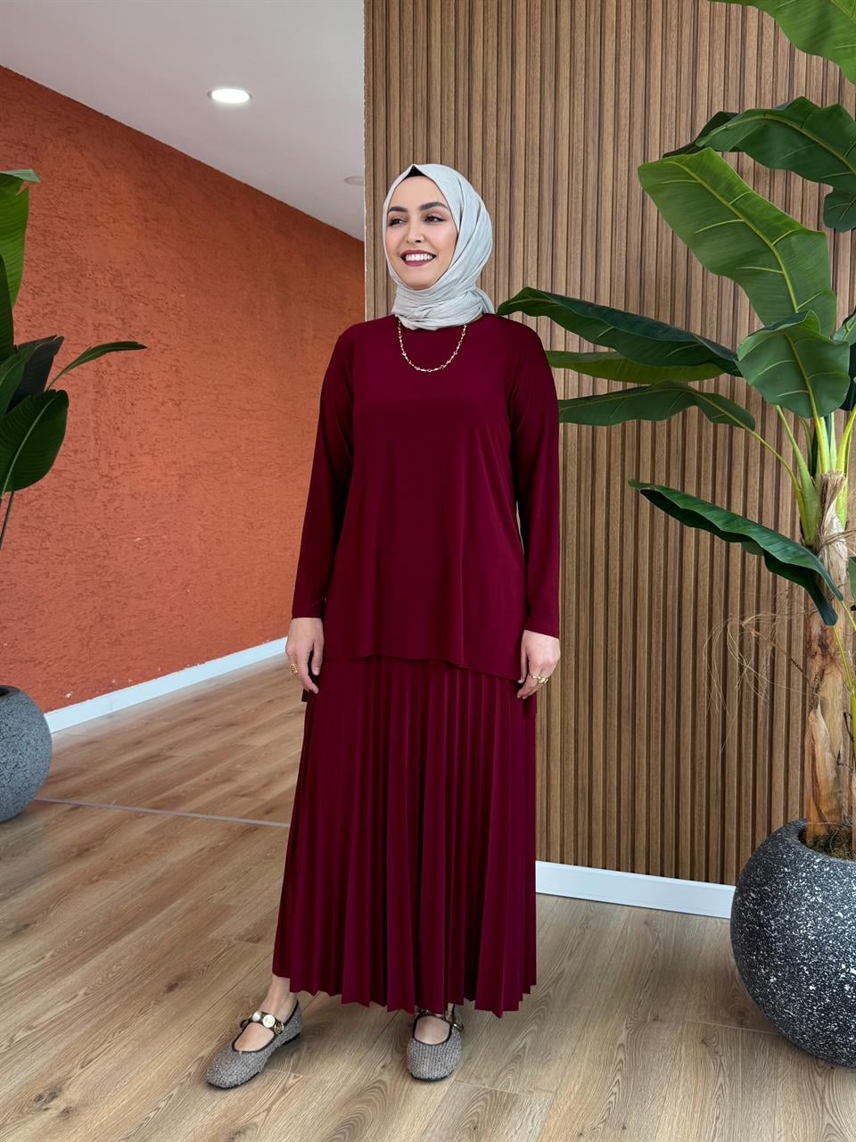 Mira Sendy Takım -  Bordo