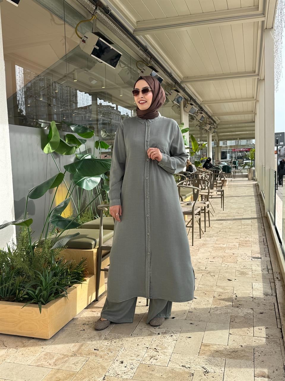 Rahel Tensel Tam Boy Takım - Haki