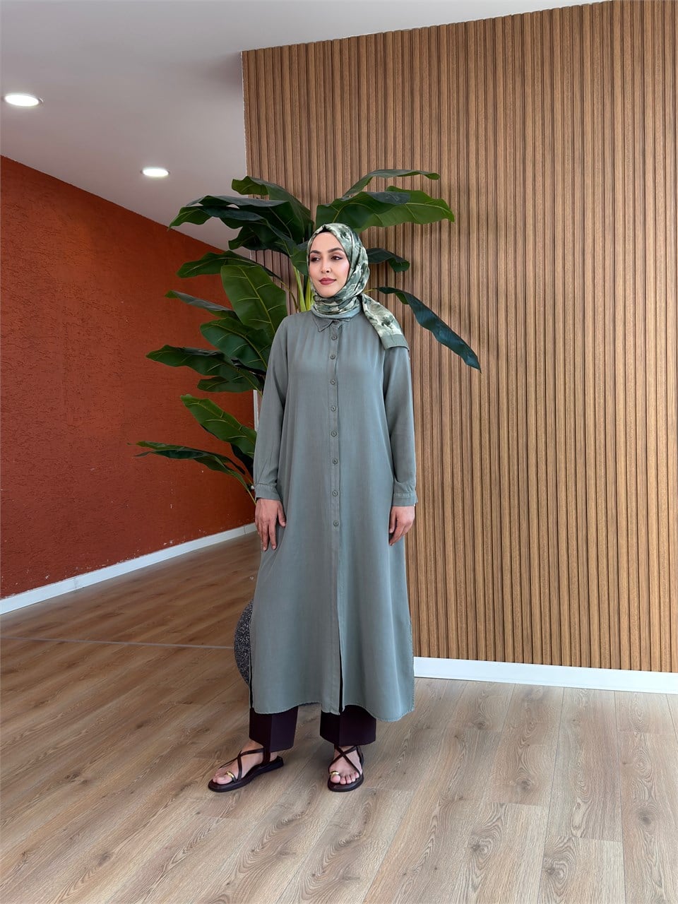 Vera Tensel Tam Boy Tunik  - Haki