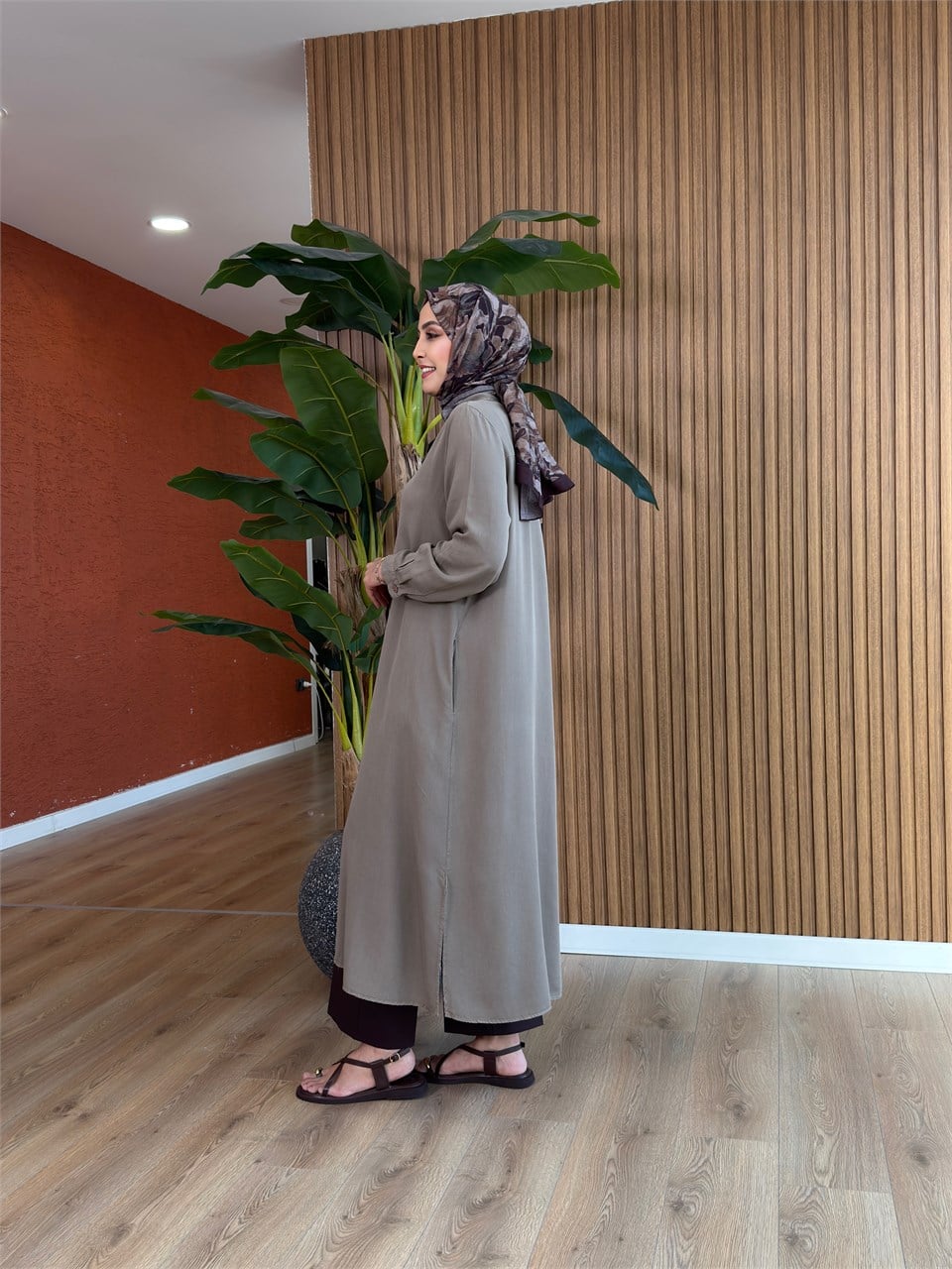 Vera Tensel Tam Boy Tunik  - Vizon