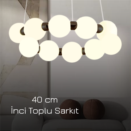 Pentalux 40 cm İnci Toplu Sarkıt Avize  PL 83500