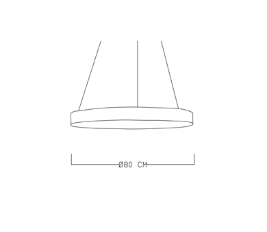 Çember İçi Ledli Sarkıt Avize ML 3014S-140-80