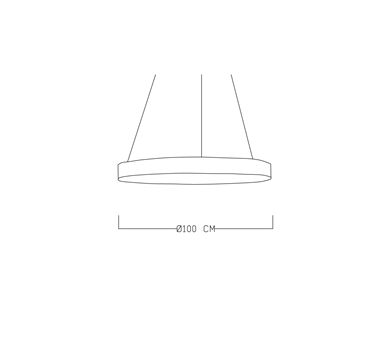 Çember İçi Ledli Sarkıt Avize  ML 3014S-200-100