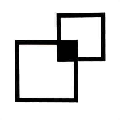 İkili Kare Aplik Monolux ML 74133