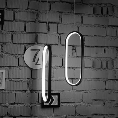 İkili Oval Sarkıt Led Avize Monolux ML 30074B