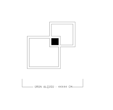 Kare Çoklu Aplik Monolux ML 74135