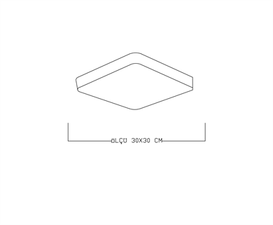 Kare Led Plafonyer ML 54058