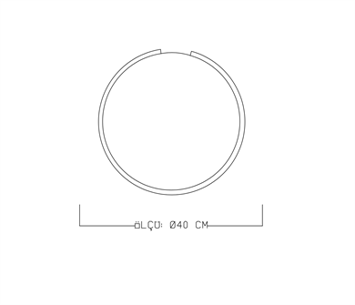Kesik Yuvarlak Led Plafonyer ML 31031