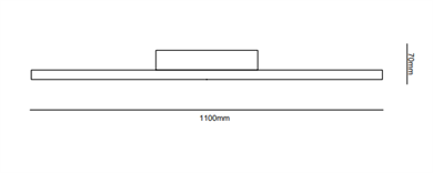 Led Plafonyer 3lü Dikdörtgen Modern Tasarım Monolux ML 30039