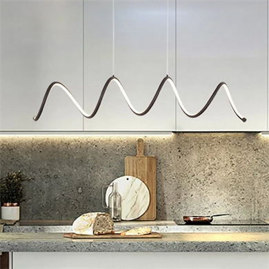 Led Sarkıt Avize Beyaz Spiral Model Monolux ML 80011