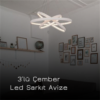 Led Sarkıt Avize Çapraz Çember Monolux ML 30006