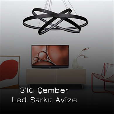 Led Sarkıt Avize Çapraz Slim Çember Monolux ML 30002