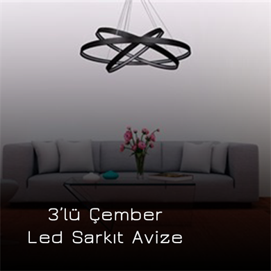 Led Sarkıt Avize Çapraz Slim Çember Monolux ML 30002
