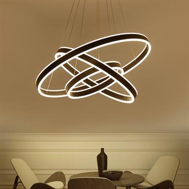 Led Sarkıt Avize Çift Yönlü 3lü Daire Model Monolux ML 61903