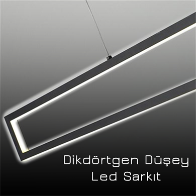 Led Sarkıt Avize Modern Düşey Dikdörtgen Monolux  ML 30049