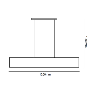 Led Sarkıt Avize Modern Düşey Dikdörtgen Monolux  ML 30049