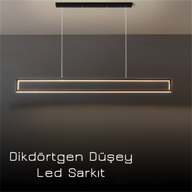 Led Sarkıt Avize Modern Düşey Dikdörtgen Monolux  ML 30049