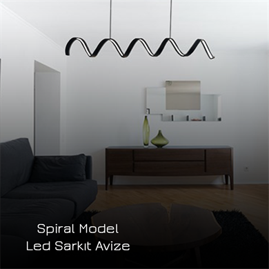 Led Sarkıt Avize Spiral Model Monolux ML 80012