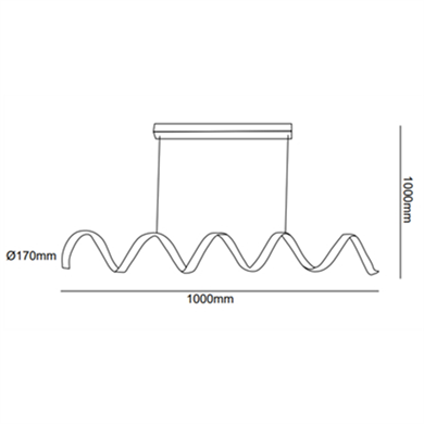 Led Sarkıt Avize Spiral Model Monolux ML 80012