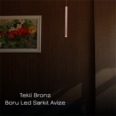 Led Sarkıt Avize Tekli Boru Model Monolux ML 83001